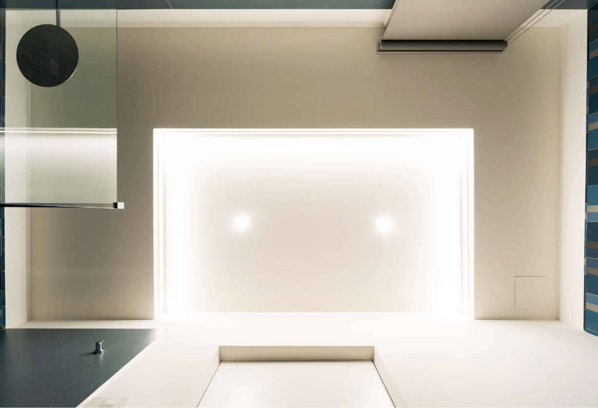 dettaglio illuminazione secondo bagno casa LC